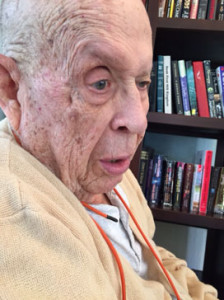 Tom Butterfield, 2015: You can still see where the armor piercing round hit him on his right temple